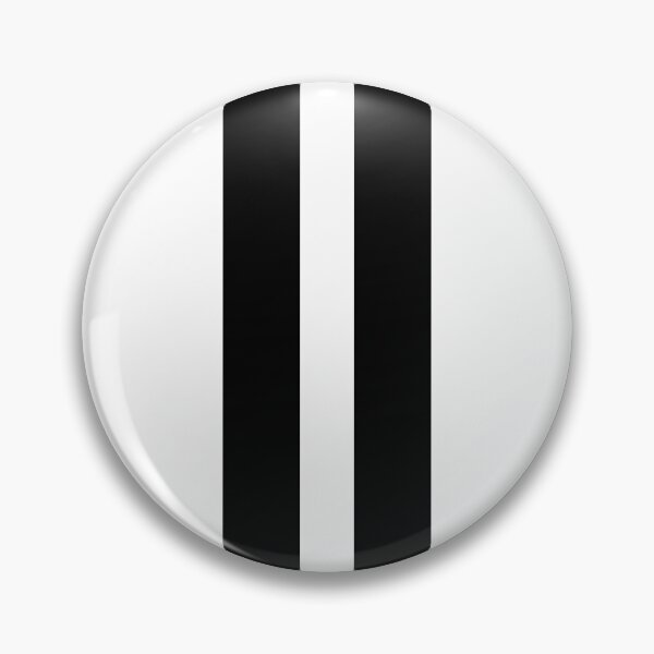 Item preview, Dual Racing Stripes - Large Gap (White on Black) designed and sold by Racing Stripes Only.