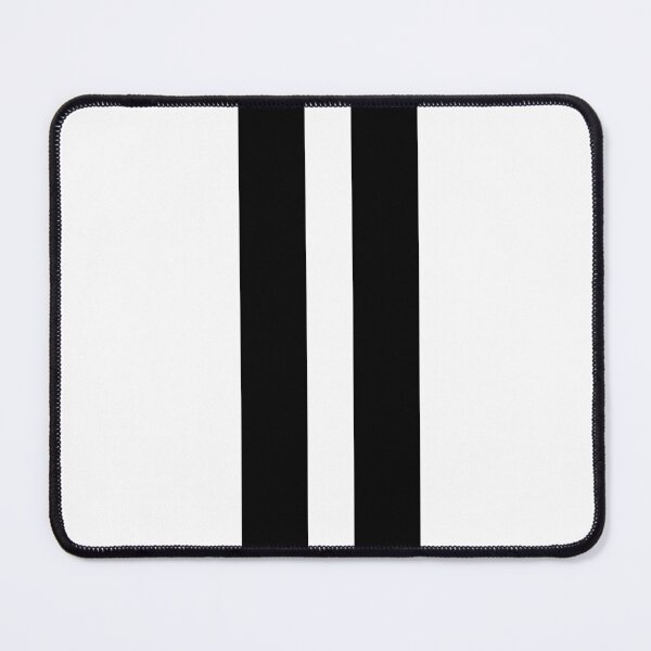 Item preview, Dual Racing Stripes - Large Gap (White on Black) designed and sold by Racing Stripes Only.