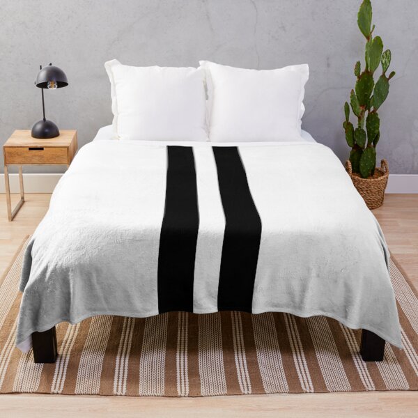 Item preview, Dual Racing Stripes - Large Gap (White on Black) designed and sold by Racing Stripes Only.