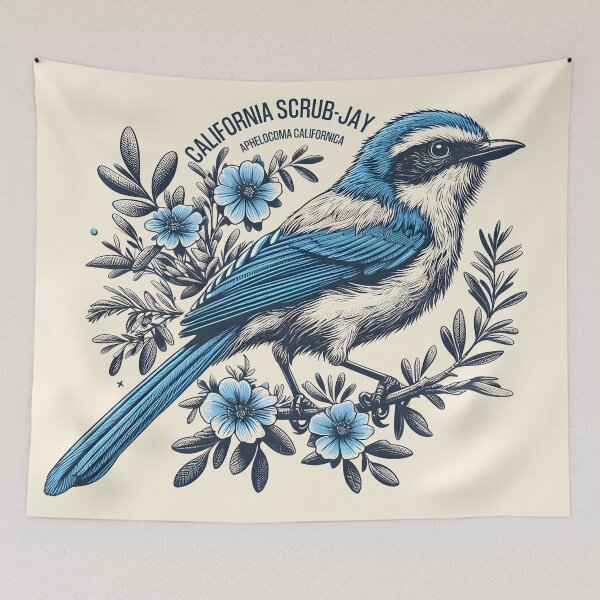 Item preview, California Scrub-Jay 3 designed and sold by theAVIARY7.