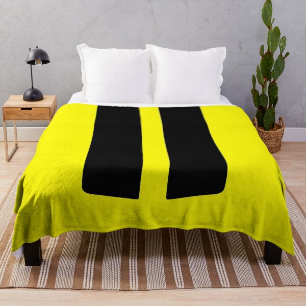 Item preview, Dual Hood Stripes Black (Yellow Background) designed and sold by Racing Stripes Only.