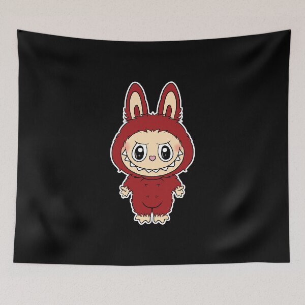 Item preview, labubu red pop toy designed and sold by Blck-Acid-Devil.