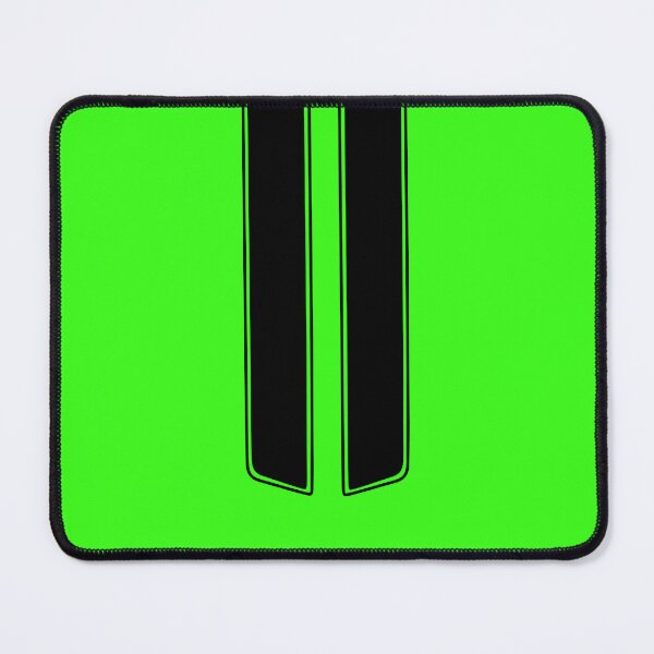 Item preview, Dual Hood Stripes With Pinstripes (Black - Neon Green Background) designed and sold by Racing Stripes Only.