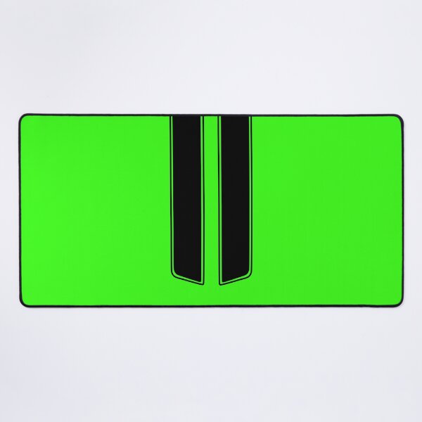 Item preview, Dual Hood Stripes With Pinstripes (Black - Neon Green Background) designed and sold by Racing Stripes Only.