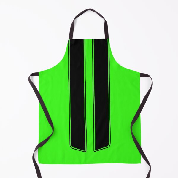 Item preview, Dual Hood Stripes With Pinstripes (Black - Neon Green Background) designed and sold by Racing Stripes Only.