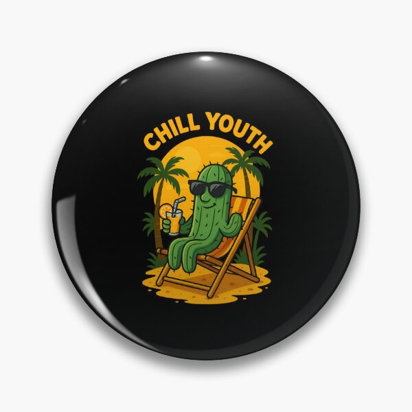 Item preview, Chill Youth Cactus | Tropical Summer Vibes designed and sold by ALITOPRINCE.
