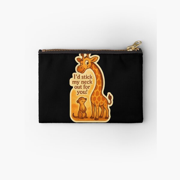 Item preview, Friendly Giraffe "I’d Stick My Neck Out For You!" designed and sold by gorff.