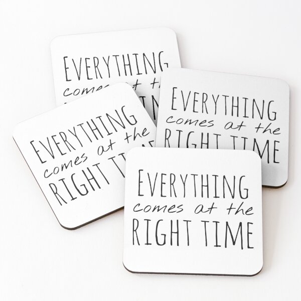 Item preview, Everything Comes at the Right Time – Trust Affirmation – Calm Motivational Design designed and sold by Camila  Ardila.
