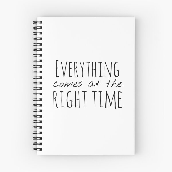 Item preview, Everything Comes at the Right Time – Trust Affirmation – Calm Motivational Design designed and sold by Camila  Ardila.