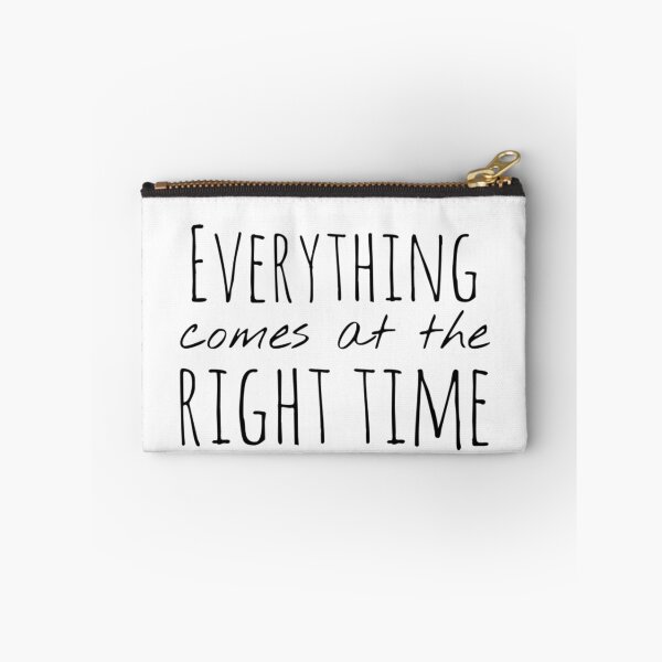 Item preview, Everything Comes at the Right Time – Trust Affirmation – Calm Motivational Design designed and sold by Camila  Ardila.