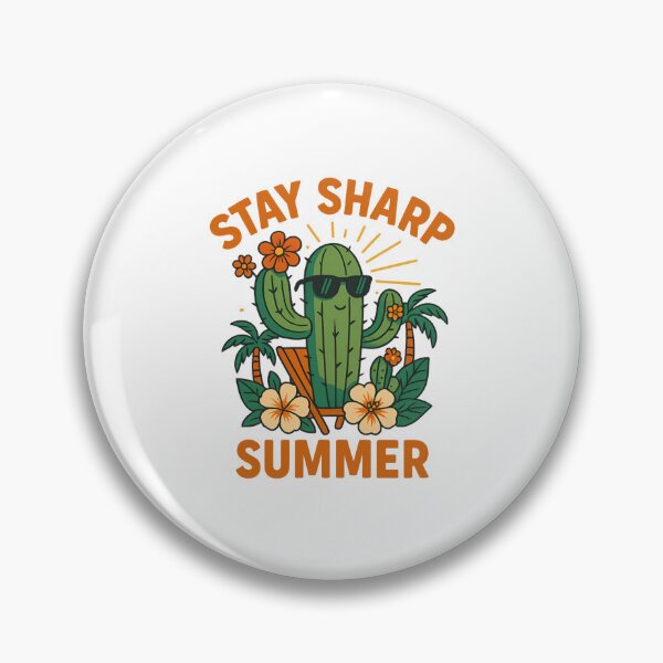 Item preview, Stay Sharp Summer Cactus | Fun Tropical Design designed and sold by ALITOPRINCE.