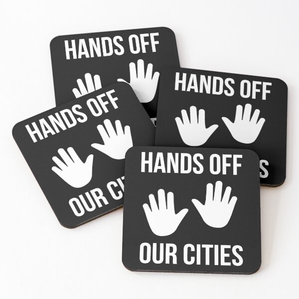 Item preview, Hands off our cities  designed and sold by Rachel the Artist .