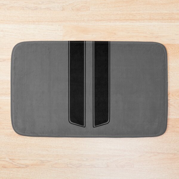 Item preview, Dual Hood Stripes With Pinstripes (Black - Gray Background) designed and sold by Racing Stripes Only.
