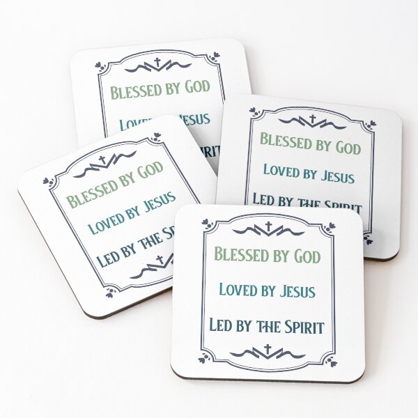 Item preview, BLESSED BY GOD, LOVED BY JESUS, LED BY THE SPIRIT designed and sold by TeeezShirtz.