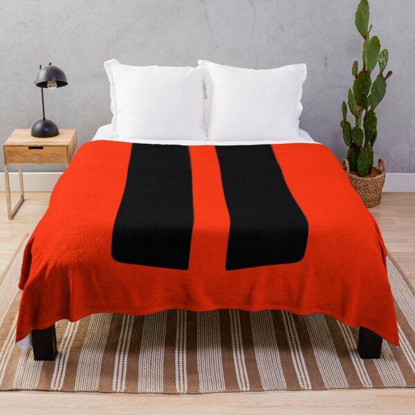 Item preview, Dual Hood Stripes Black (Bright Red Background) designed and sold by Racing Stripes Only.