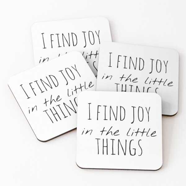 Item preview, I Find Joy in the Little Things – Joy Affirmation – Gentle Motivational Design designed and sold by Camila  Ardila.