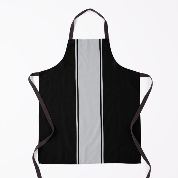 Item preview, Single Racing Stripe With 2 Pinstripes - Light Gray on Black designed and sold by Racing Stripes Only.