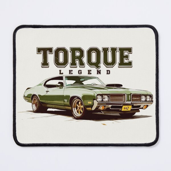 Item preview, Torque Legend – Oldsmobile 442 Green Muscle Car Design designed and sold by SteadyRolling.