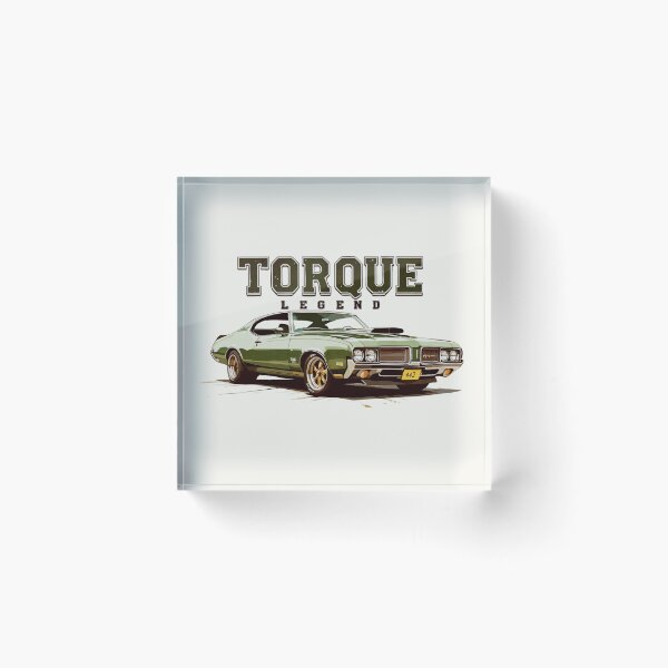 Item preview, Torque Legend – Oldsmobile 442 Green Muscle Car Design designed and sold by SteadyRolling.