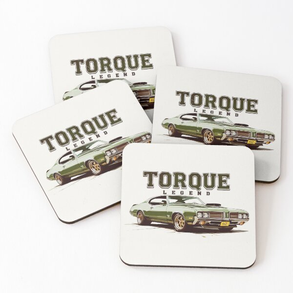Item preview, Torque Legend – Oldsmobile 442 Green Muscle Car Design designed and sold by SteadyRolling.