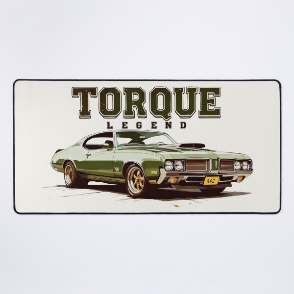 Item preview, Torque Legend – Oldsmobile 442 Green Muscle Car Design designed and sold by SteadyRolling.