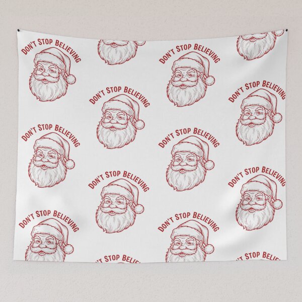 Item preview, Don't Stop Believing Retro Santa Claus Christmas designed and sold by THIENVT.