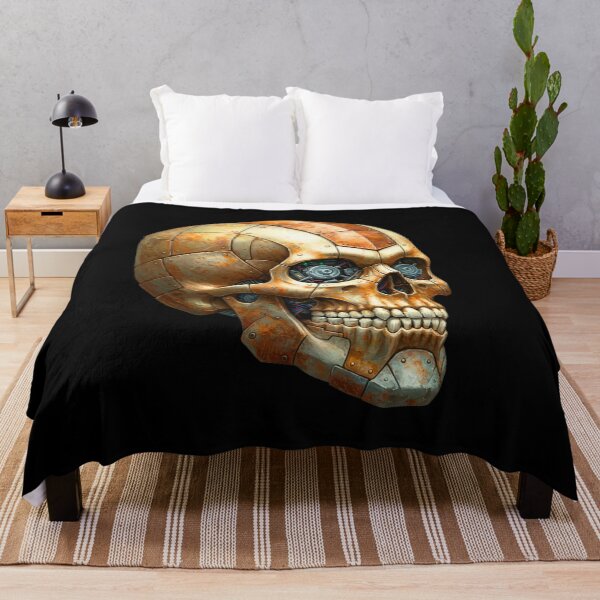 Item preview, Rusty Cyber Skull – Steampunk Style Biomechanical Design designed and sold by TheSkullRoom.