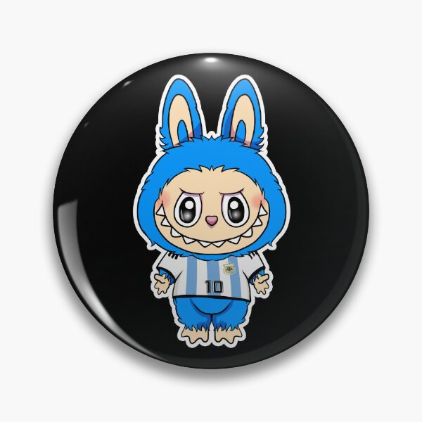 Item preview, labubu messi argentina monster toy  designed and sold by Blck-Acid-Devil.