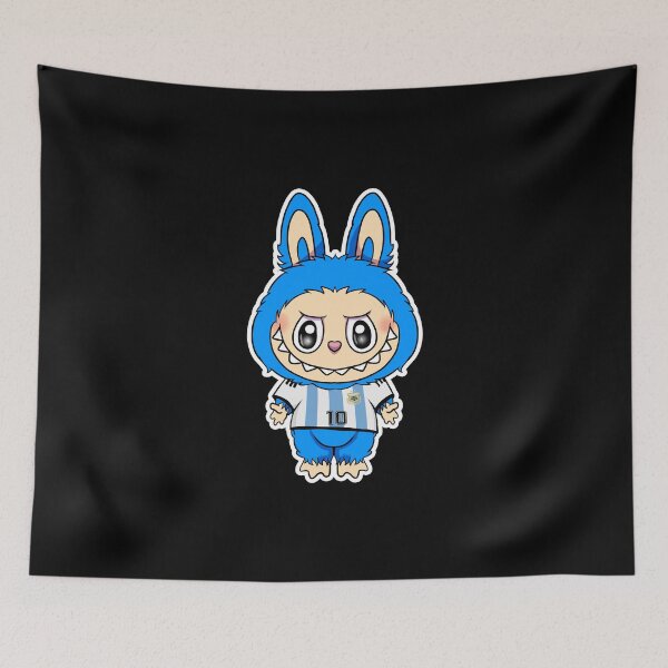 Item preview, labubu messi argentina monster toy  designed and sold by Blck-Acid-Devil.
