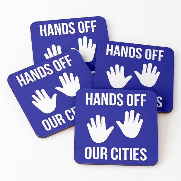Item preview, Hands off our cities  designed and sold by Rachel the Artist .