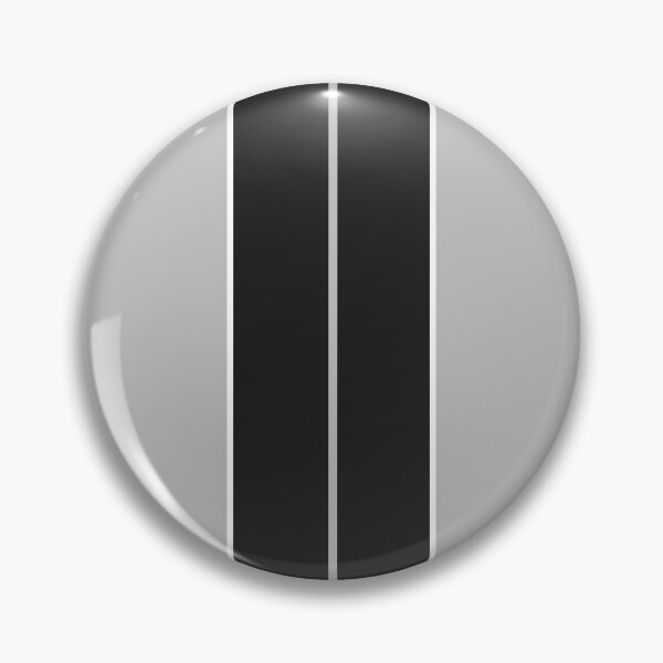 Item preview, Dual Black Stripes With White Pinstripes (light gray background) designed and sold by Racing Stripes Only.