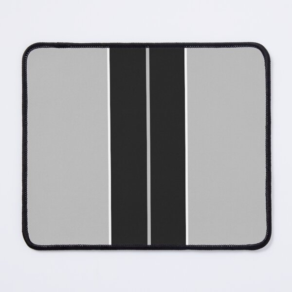 Item preview, Dual Black Stripes With White Pinstripes (light gray background) designed and sold by Racing Stripes Only.