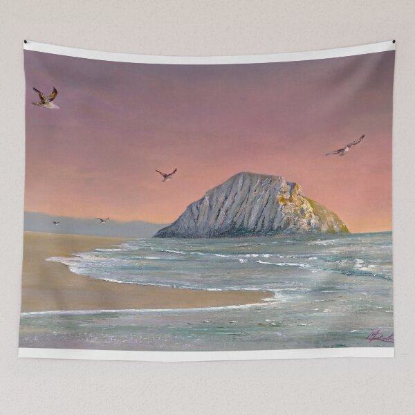Item preview, Sundown at Morro Rock designed and sold by Michael Rock Art.