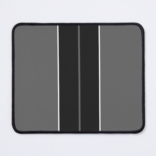 Item preview, Dual Black Stripes With White Pinstripes (Gray background) designed and sold by Racing Stripes Only.