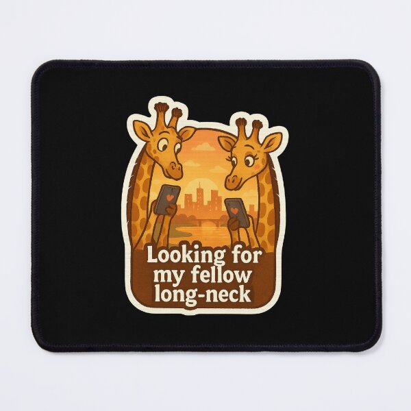 Item preview, Giraffe "Looking for my fellow long-neck!" designed and sold by gorff.