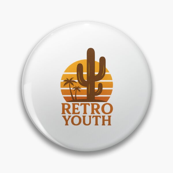 Item preview, Retro Youth Cactus | Sunset Summer Vibes designed and sold by ALITOPRINCE.