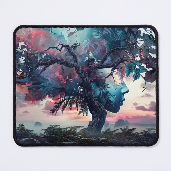 Item preview, Surreal tree with human face blooming with dreams designed and sold by AverageBlur.