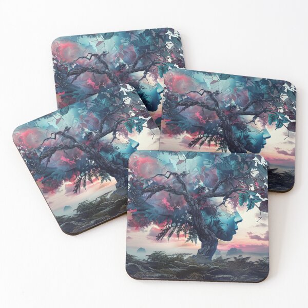 Item preview, Surreal tree with human face blooming with dreams designed and sold by AverageBlur.