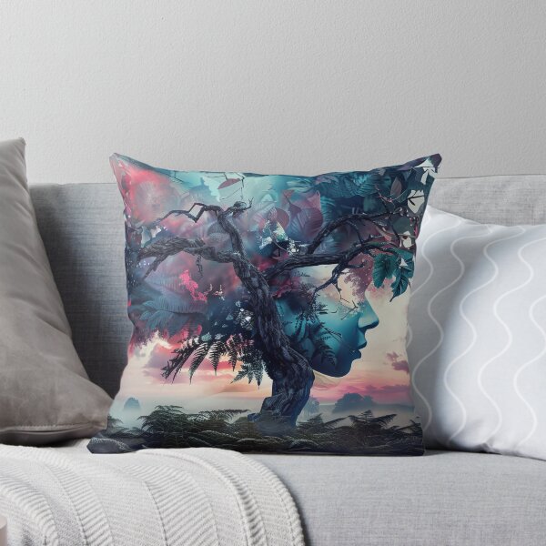 Item preview, Surreal tree with human face blooming with dreams designed and sold by AverageBlur.