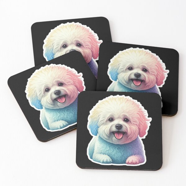 Aperçu de l'œuvre Bichon frisé créée et vendue par StickersRyous.