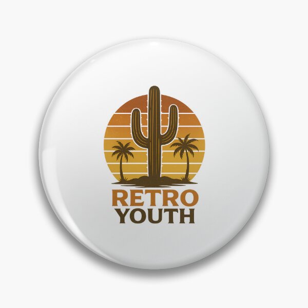 Item preview, Retro Youth Cactus | Sunset Summer Vibes designed and sold by ALITOPRINCE.