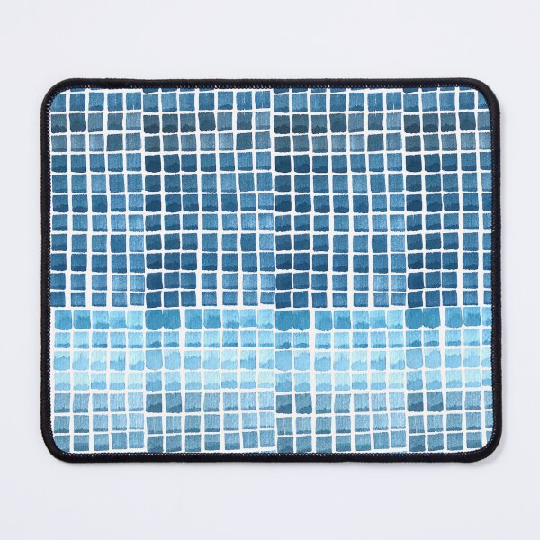 Item preview, Patrón Cuadriculado Azul Acuarela: Textura Mosaico Abstracta Marino designed and sold by ElizabethCoelho.