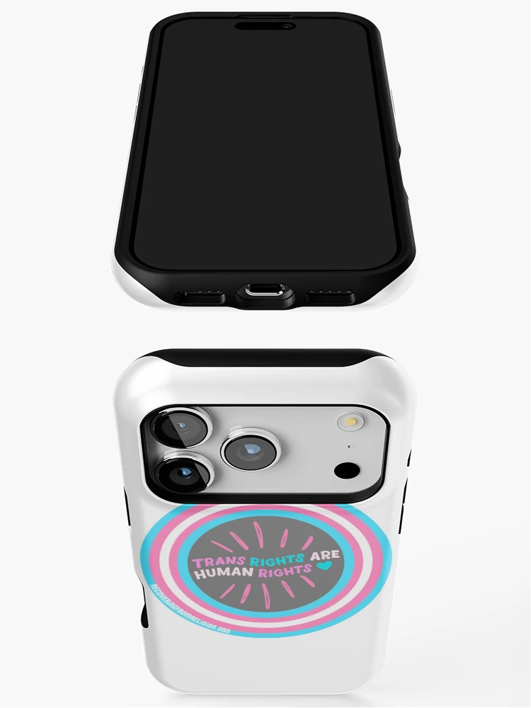 Thumbnail 3 of 4, iPhone Case, Trans Rights sticker designed and sold by RfR-org.