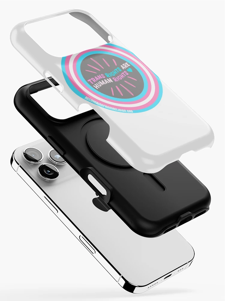 Thumbnail 2 of 4, iPhone Case, Trans Rights sticker designed and sold by RfR-org.