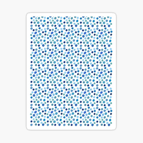 Item preview, Blaues Aquarell-Punktmuster: Abstrakte Ozeanspritzer designed and sold by ElizabethCoelho.