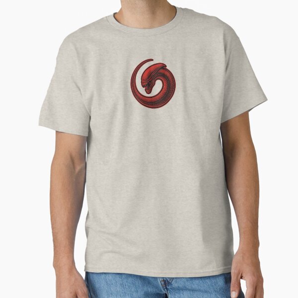 Item preview, Screaming Red Alien Snake Embryo Larva designed and sold by hauntedtees.