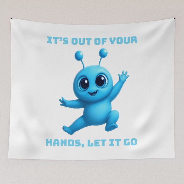 Item preview, Let It Go Alien | Motivational Stress | Anxiety Relief designed and sold by MentalHealthMer.