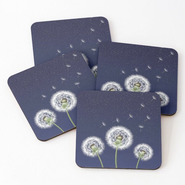 Item preview, Magical Dandelion Wishes In A Starry Night Sky - Enchanting Dreamy Art designed and sold by DaisyHouse.