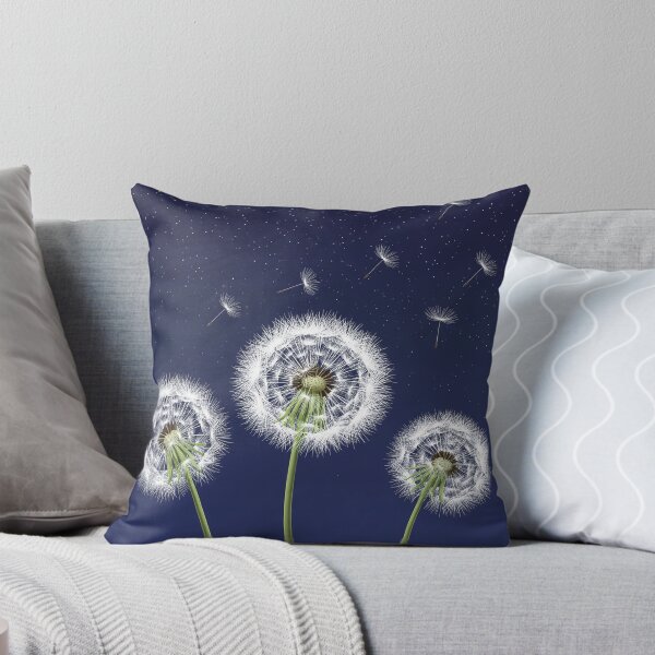 Item preview, Magical Dandelion Wishes In A Starry Night Sky - Enchanting Dreamy Art designed and sold by DaisyHouse.
