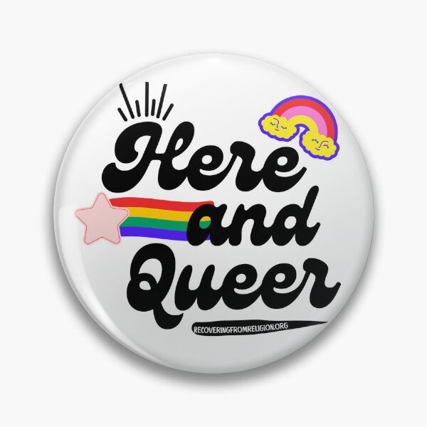 Item preview, Here and Queer Tshirt designed and sold by RfR-org.